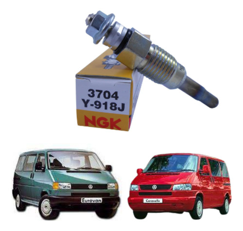 Vela Aquecedora Ngk Y918j Vw Eurovan Caravelle 2.4 1998 2000