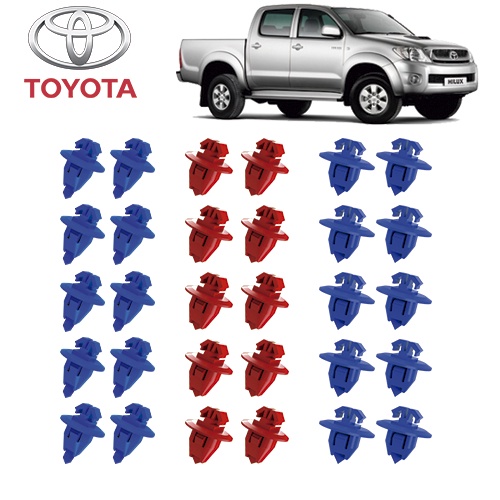Kit Presilha Grampo Moldura Paralama Hilux 97-16 SW4 11-15