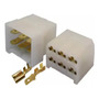 CONECTOR 6 VIAS MACHO/FEMEA C/TERMINAL