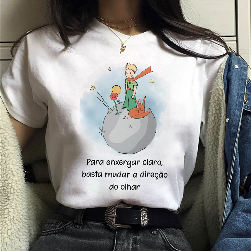 Camiseta O Pequeno Príncipe Planeta Frase Livro Blusa Unissex