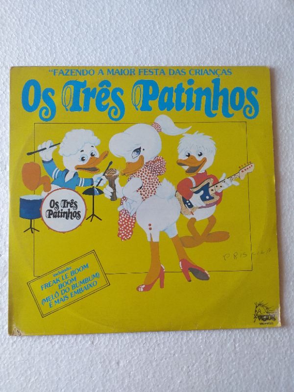 LP Os Três Patinhos - Fazendo a maior festa das crianças  1980  COLORIDO