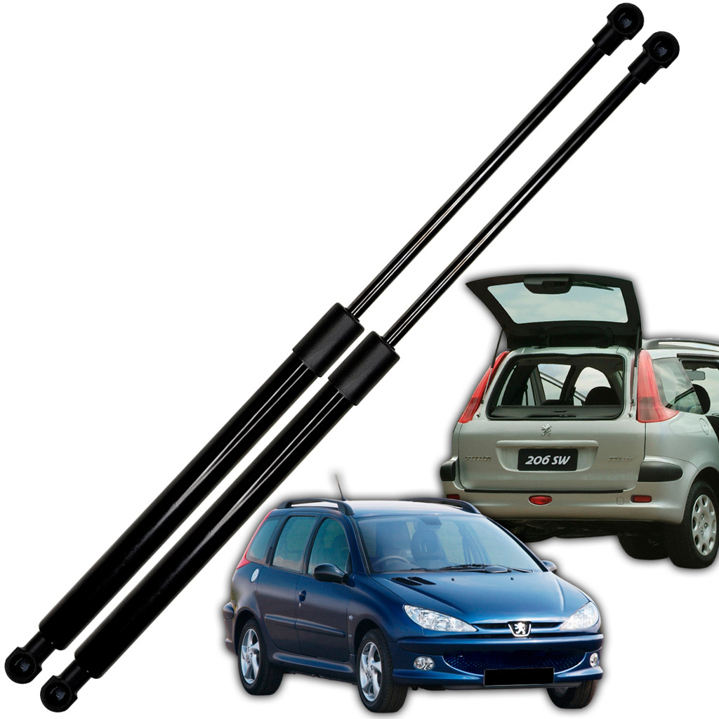 Par Amortecedor Mola Gas Vidro Traseir Peugeot 206 207 Sw