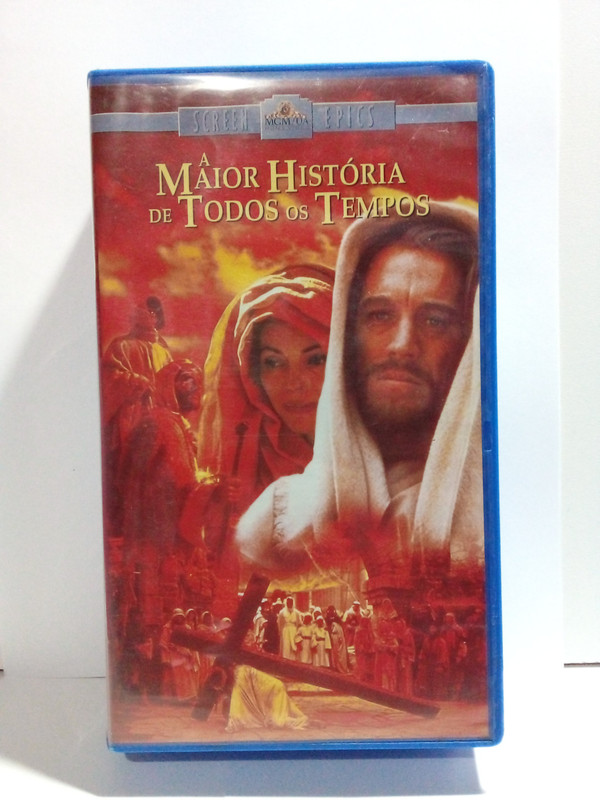 Fita Vhs A Maior História De Todos Os Tempos (1965) - 2 Fitas - George Stevens - Ag25