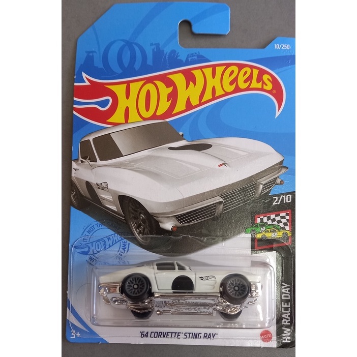 Hot Wheels '64 Corvette Sting Ray Branco
