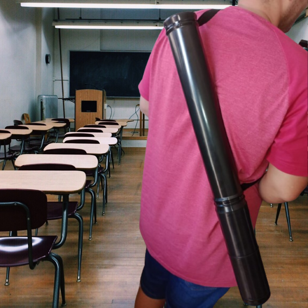 TUBO PORTA DOCUMENTOS PLAYMAT PROJETOS COM 75CM DE ALTURA - 2 EXTENSORES em Oferta na Shopee