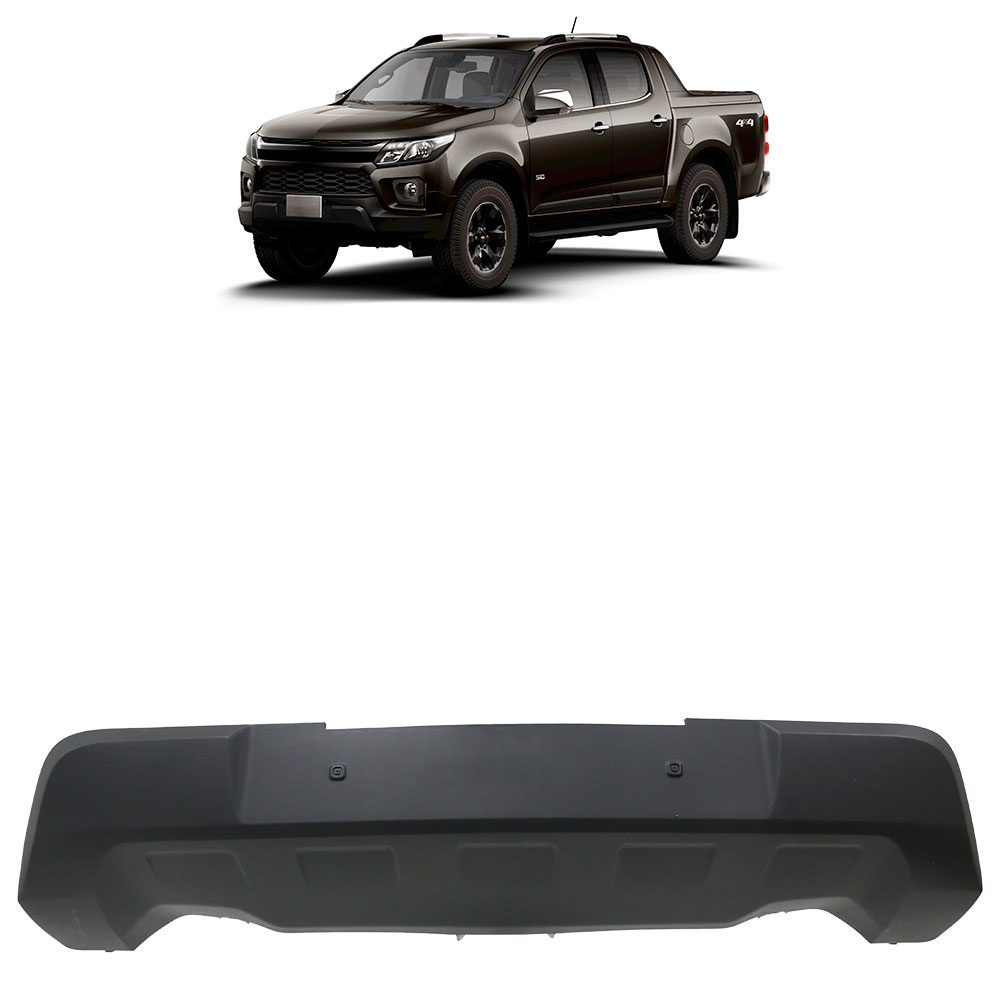 Spoiler Parachoque Dianteiro S10 2021 2022 2023 Sem Furo Preto Texturizado em Oferta na Shopee