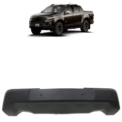 Spoiler Parachoque Dianteiro S10 2021 2022 2023 Sem Furo Preto Texturizado