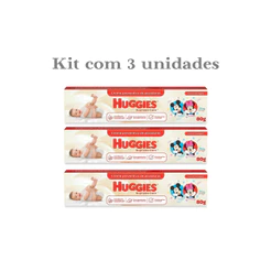 Kit 3 Pomada Huggies - creme preventivo contra assaduras 80g Supreme Care