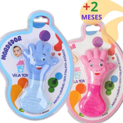 Mordedor bebe maozinha mão silicone macio vila toy menino menina