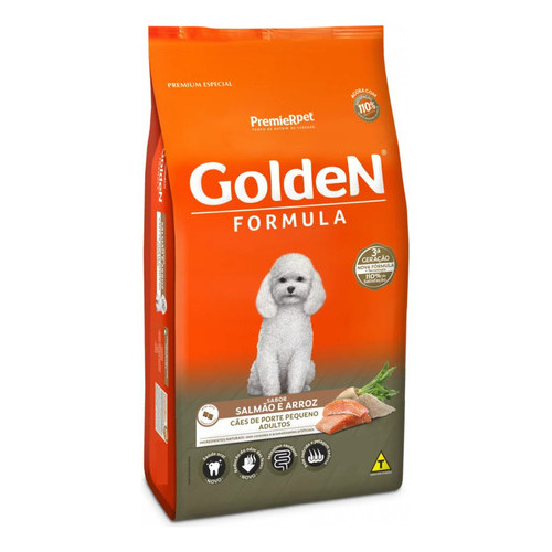 Ração Golden Para Cães Adultos Sabor Salmão E Arroz - 10,1kg