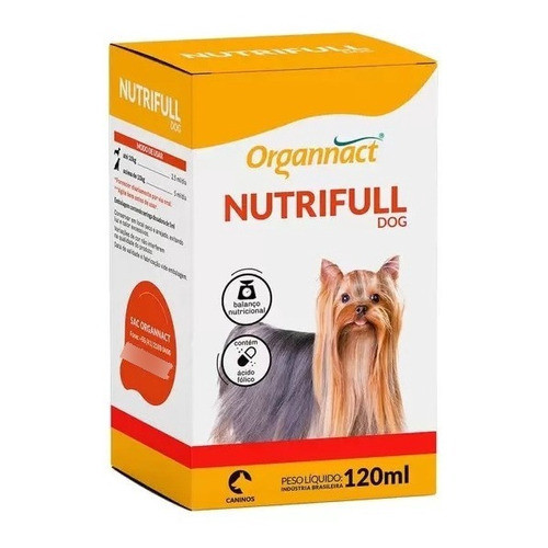 Suplemento Alimentar Nutrifull Dog Pet Organnact 120ml