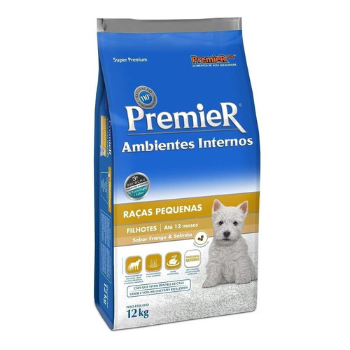 Ração Premier Ambientes Internos para Cães Filhotes 12kg