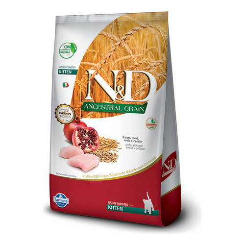 Ração N&d Ancestral Grain Gato Filhote Frango E Romã - 1,5kg
