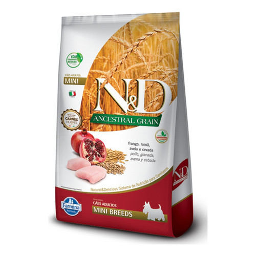 Ração N&d Ancestral Frango Cães Adultos Raça Pequena 10,1kg