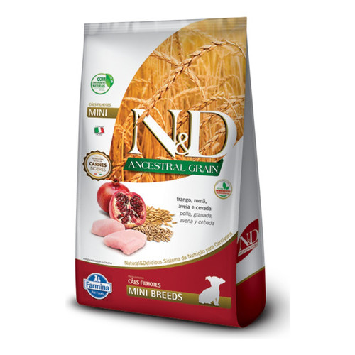 Ração N&d Ancestral Frango Cães Filhote Raças Pequenas 2,5kg