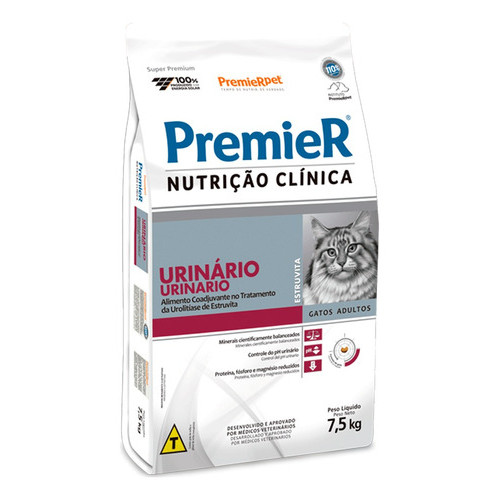 Ração Premier Nutrição Clínica Urinário Gatos Adultos 7,5kg em Oferta na Shopee