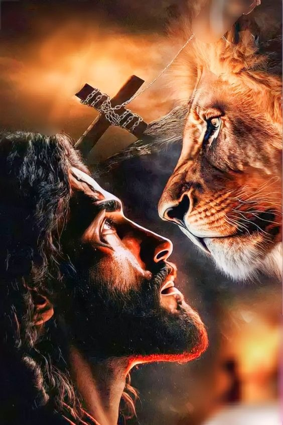 Adesivo de Coluna de Porta Carro leao jesus.png em Oferta na Shopee