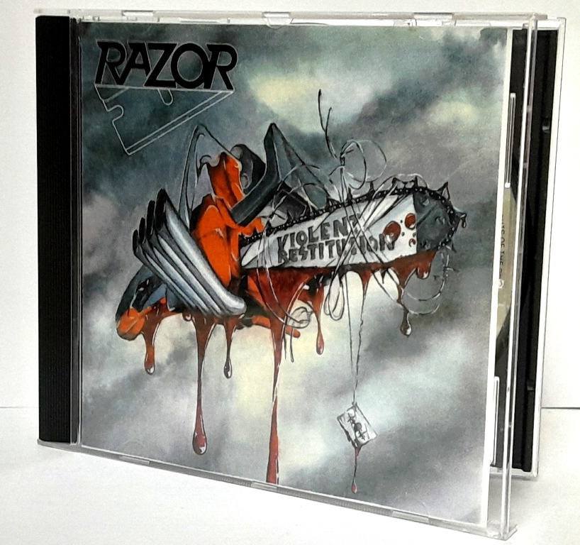 CD RAZOR - VIOLENT RESTITUTION, importado, seminovo
