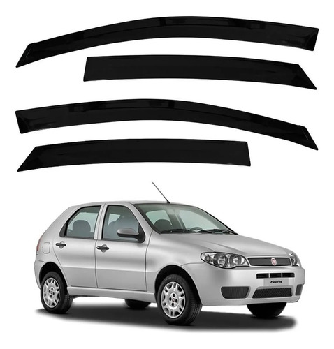 Jogo Calha Chuva Fumê Palio Fire 4 Porta 2007 2008 2009 2013 em Oferta na Shopee