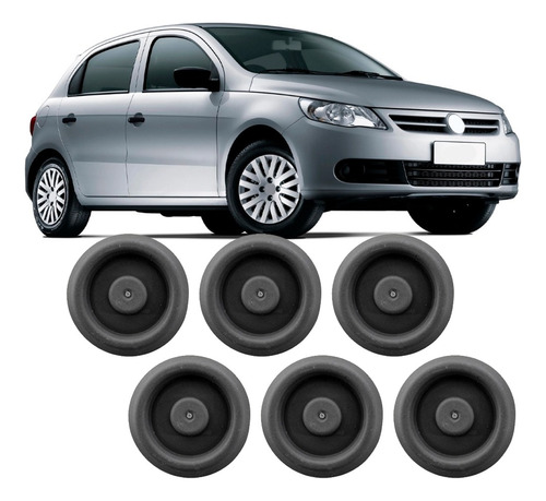 Kit 6 Tampa De Assoalho Gol Voyage Saveiro Fox Polo em Oferta na Shopee