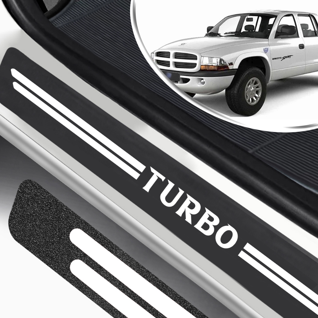 SOLEIRA DE PORTA PARA DODGE DAKOTA UNIVERSAL DIVERSAS CORES ADESIVO TURBO PARA CARRO PERSONALIZADO