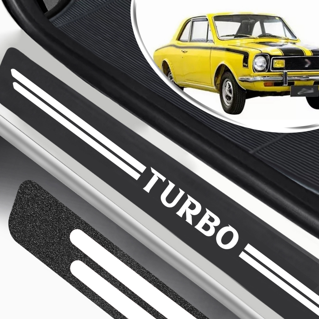SOLEIRA DE PORTA PARA FORD CORCEL UNIVERSAL DIVERSAS CORES ADESIVO TURBO PARA CARRO PERSONALIZADO