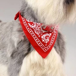 5 Pcs Coleira Fina Bonita Bandana +Sino de Para Animais de Estimação / Gato / Cachorro / Filhote Pet Promoçõe