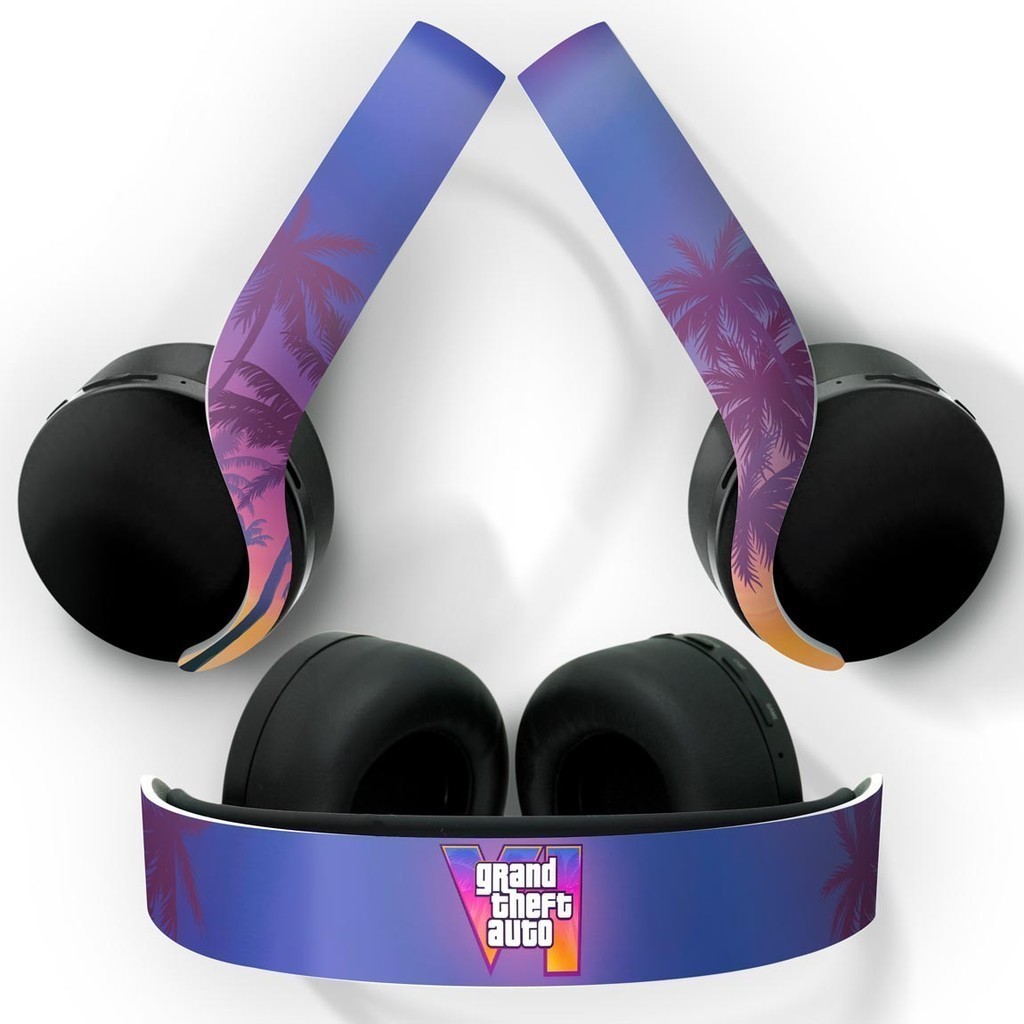Skin PS5 Headset Pulse 3D Playstation 5 Adesivo - GTA 6 VI