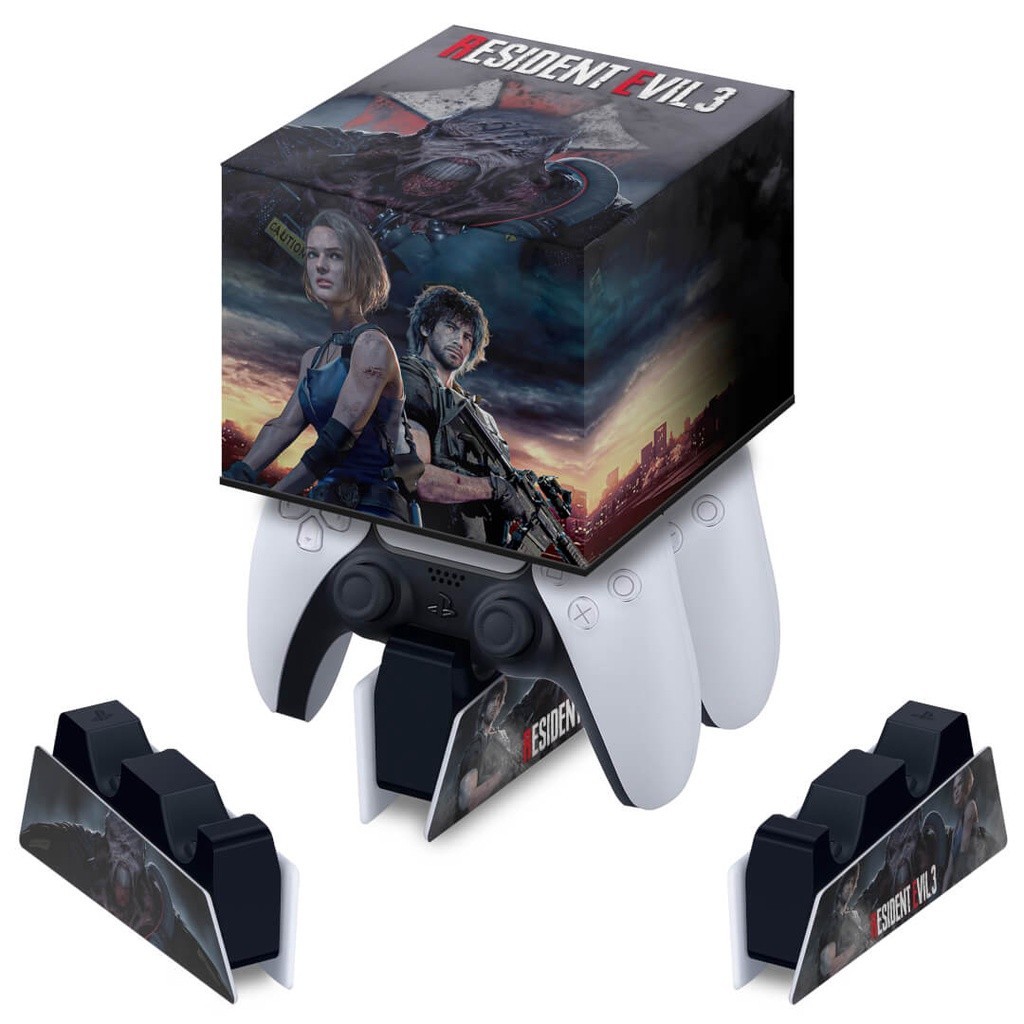 Capa para Base de Carregamento PS5 Controle - Resident Evil 3 Remake
