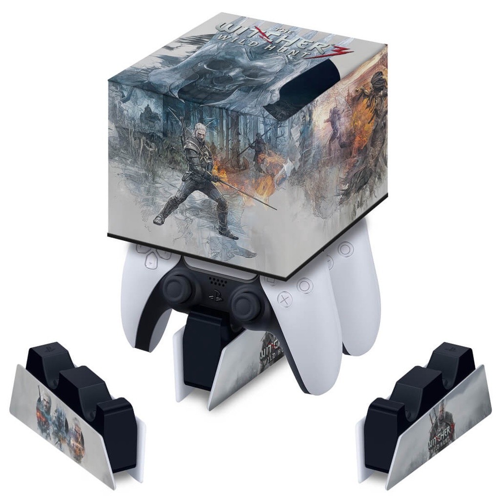 Capa para Base de Carregamento PS5 Controle - The Witcher 3