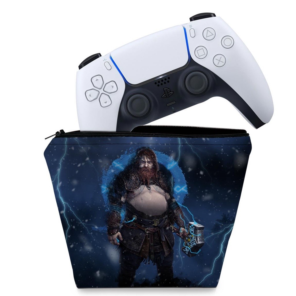 Capa PS5 Controle Case - God of War Ragnarok B
