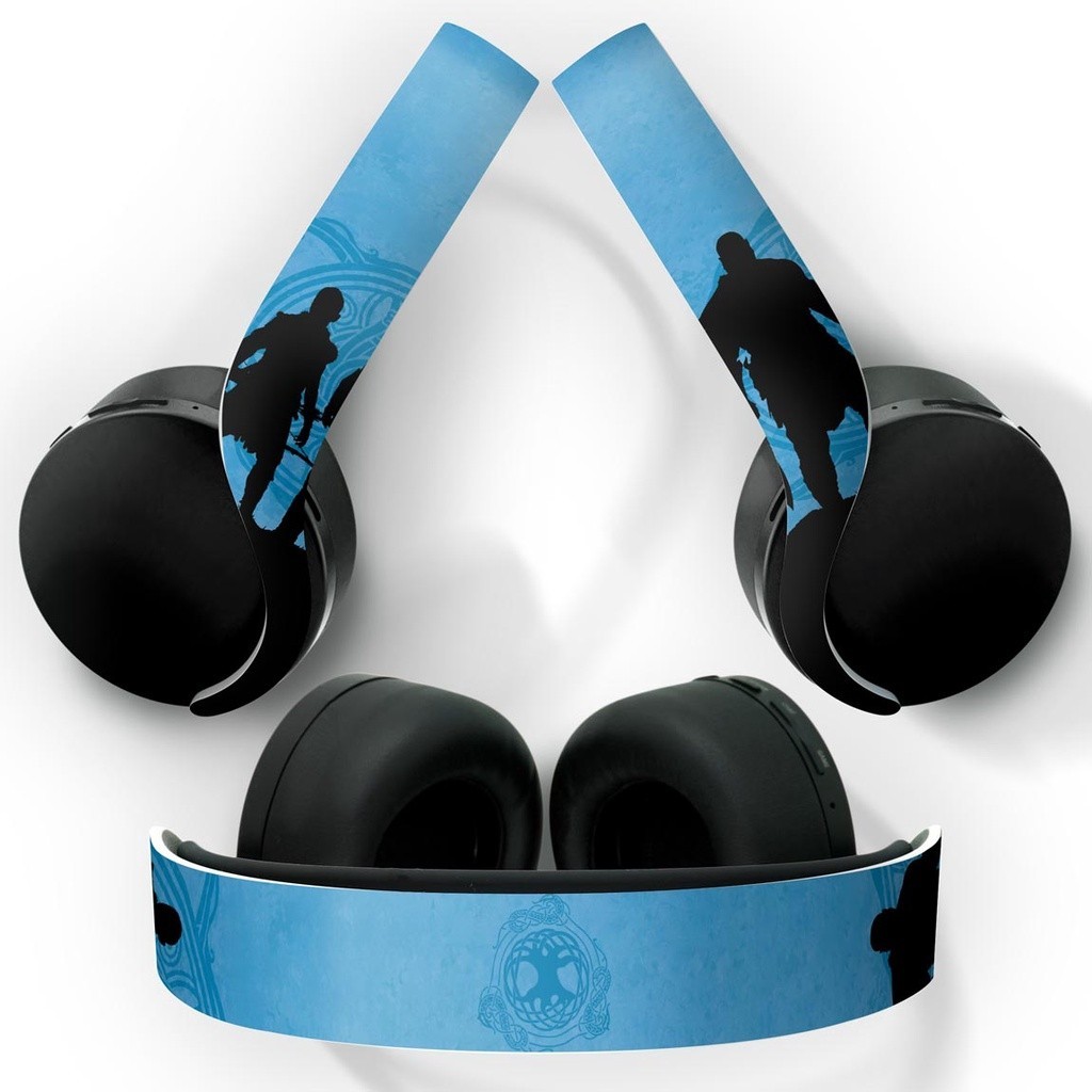 Skin PS5 Headset Pulse 3D Playstation 5 Adesivo - God of War Ragnarok Edition