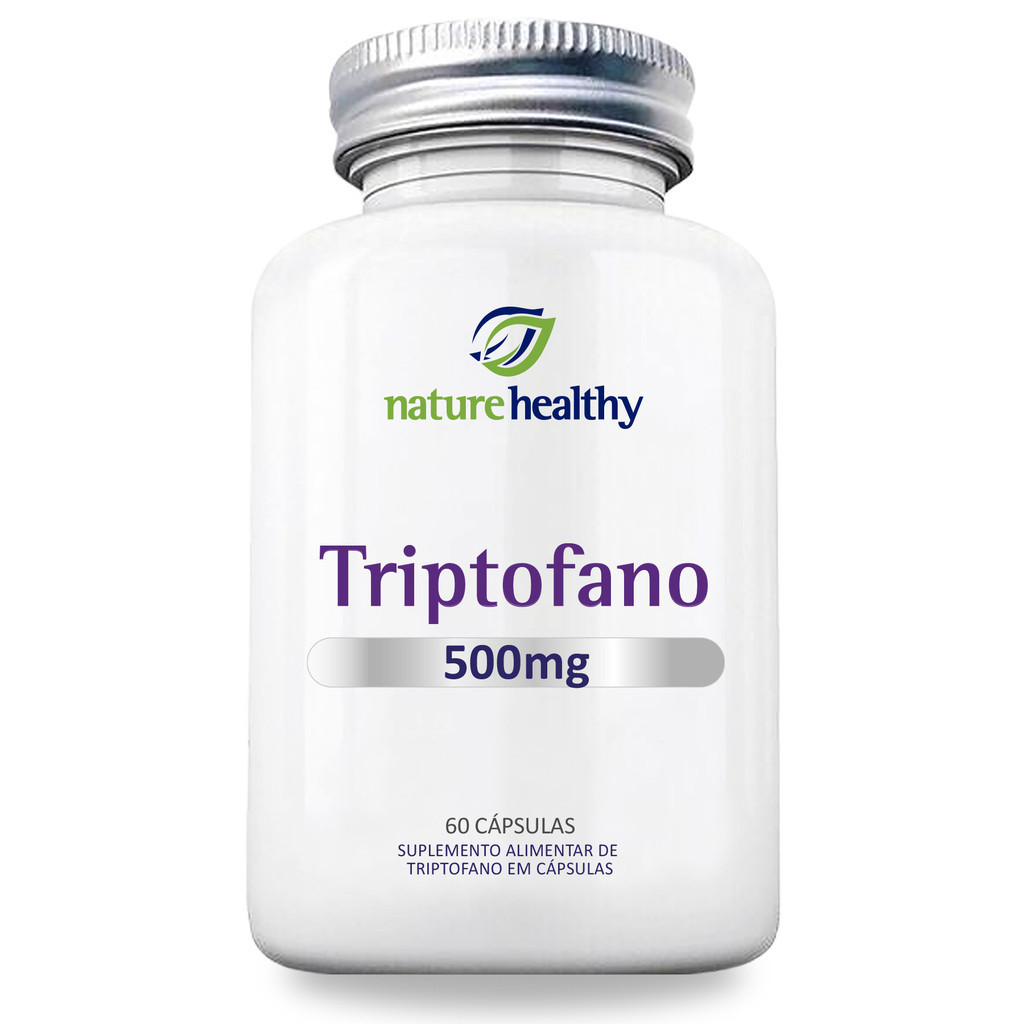 Triptofano 500Mg C/ 60 Nature Healthy -  Melhora o Sono e Controla o Apetite