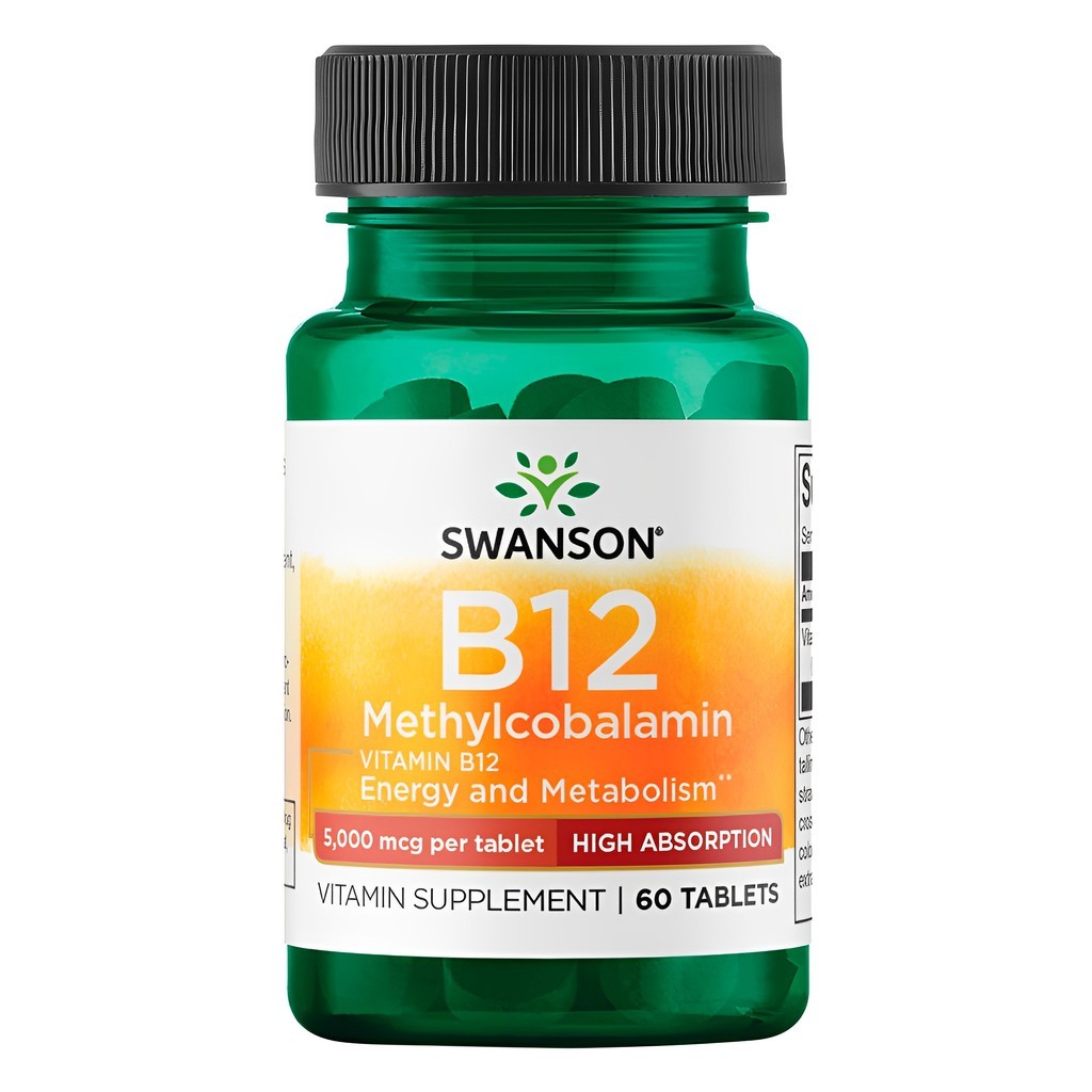 Vitamina B12 Swanson Metilcobalamina 60 Tabs Importado