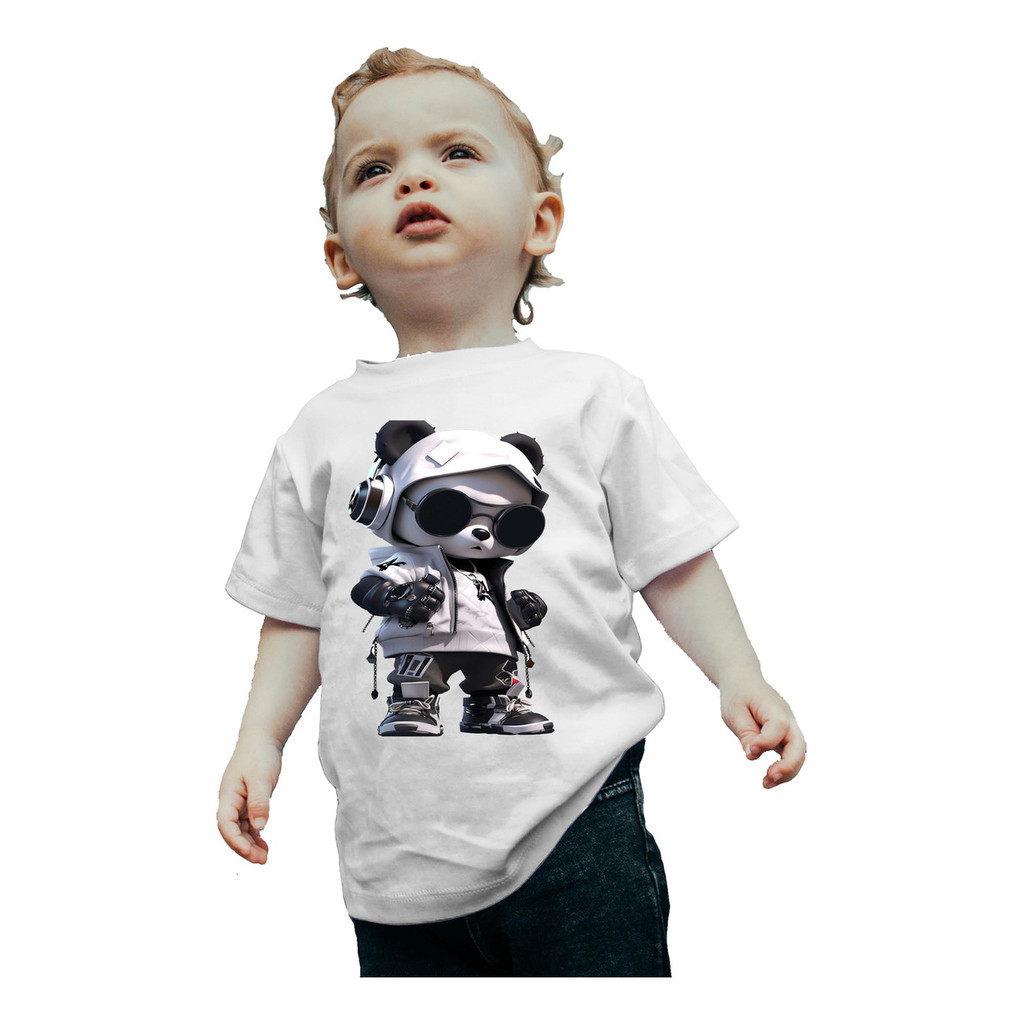 Camiseta Camisa Infantil Panda Toy Pandinha Top Gangster Afr
