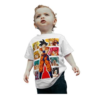 Camiseta Goku Dragon Ball Desenhos Herois Blusa camisa em Oferta na Shopee