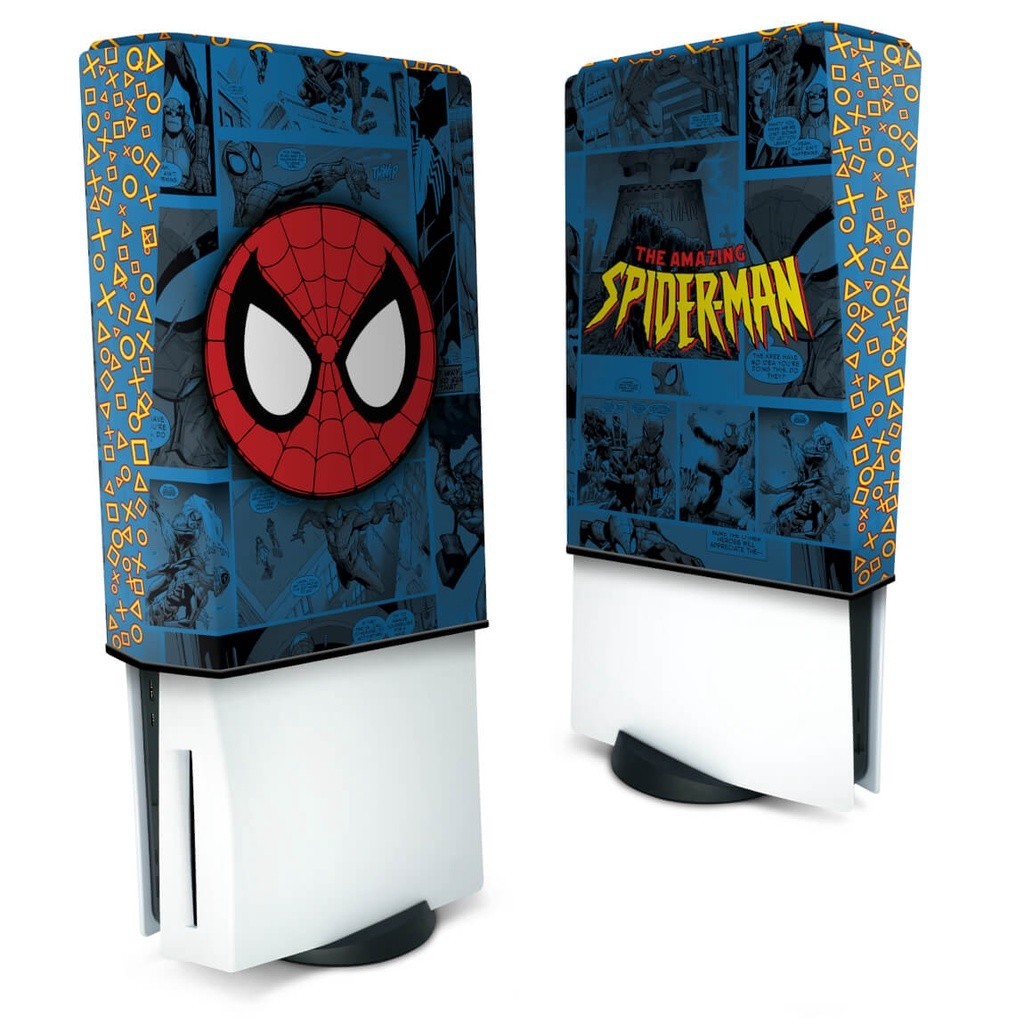 Capa PS5 Vertical Anti Poeira - Homem-Aranha Spider-Man Comics