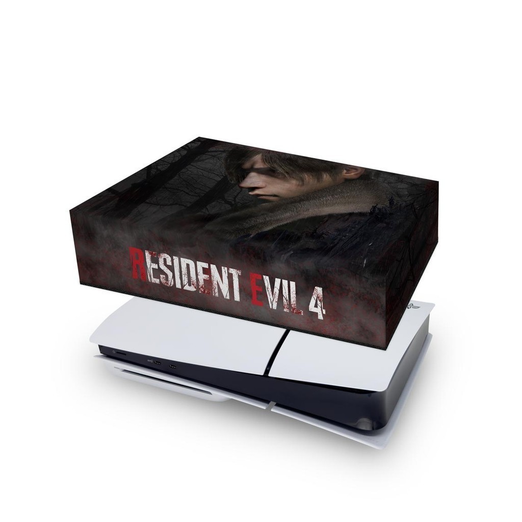 Capa para PS5 Slim Horizontal Anti Poeira - Resident Evil 4 Remake