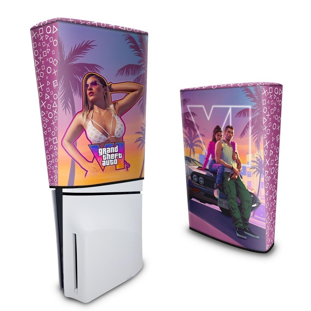 Capa para PS5 Slim Vertical Anti Poeira - GTA 6 VI