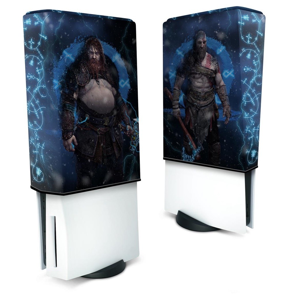 Capa PS5 Fat Vertical Anti Poeira - God of War Ragnarok B
