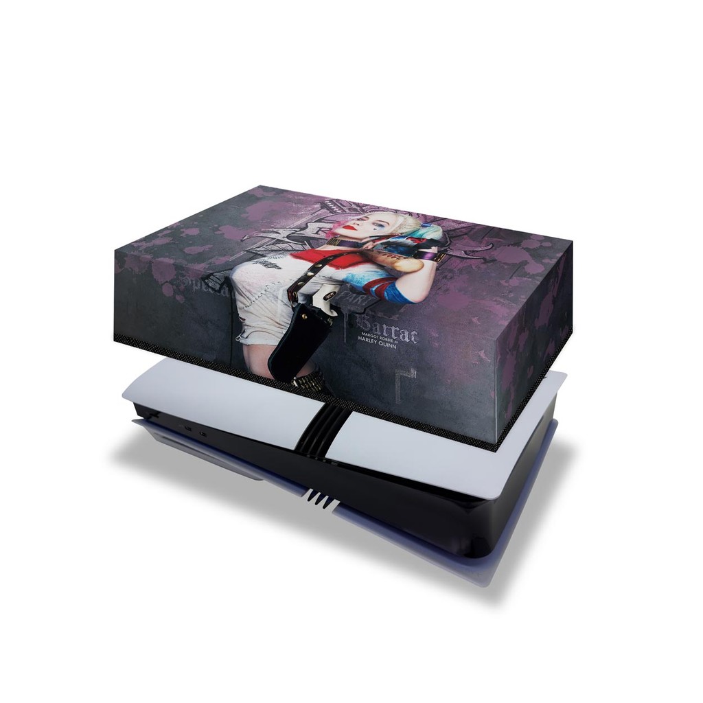 Capa para PS5 Pro Anti Poeira Horizontal - Arlequina Harley Quinn