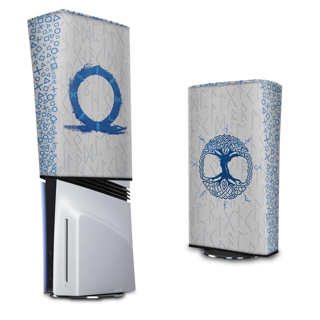 Capa para PS5 Pro Anti Poeira Vertical - God Of War Ragnarok