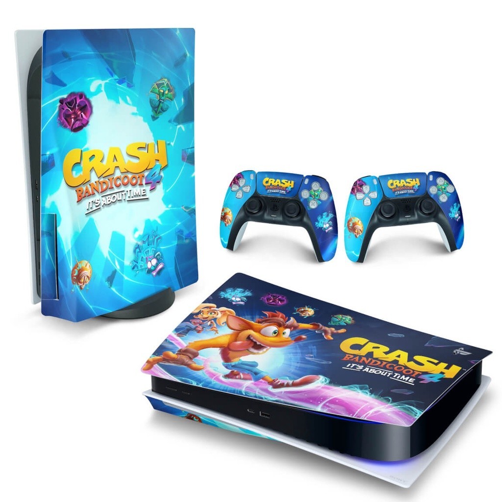 Skin PS5 Fat Horizontal Adesivo - Crash Bandicoot 4