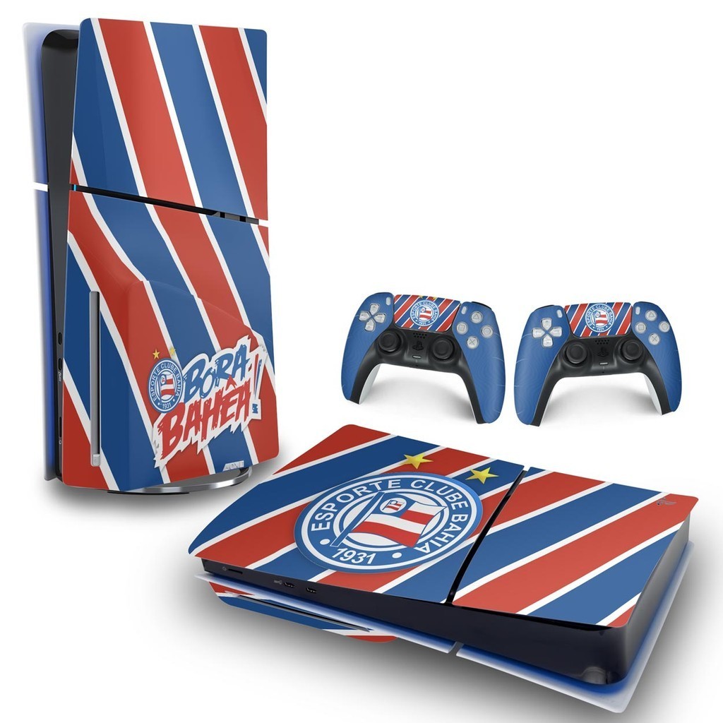 Skin PS5 Playstation 5 Slim Adesivo Horizontal - Bahia B