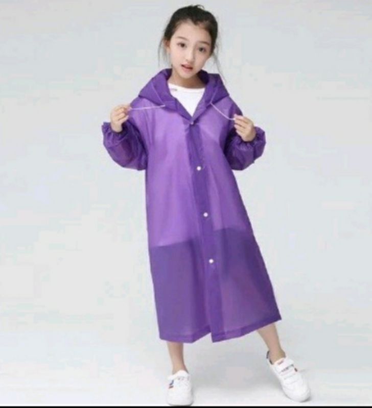 CAPA DE CHUVA INFANTIL JUVENIL COM CAPUZ MENINO MENINA IMPERMEÁVEL