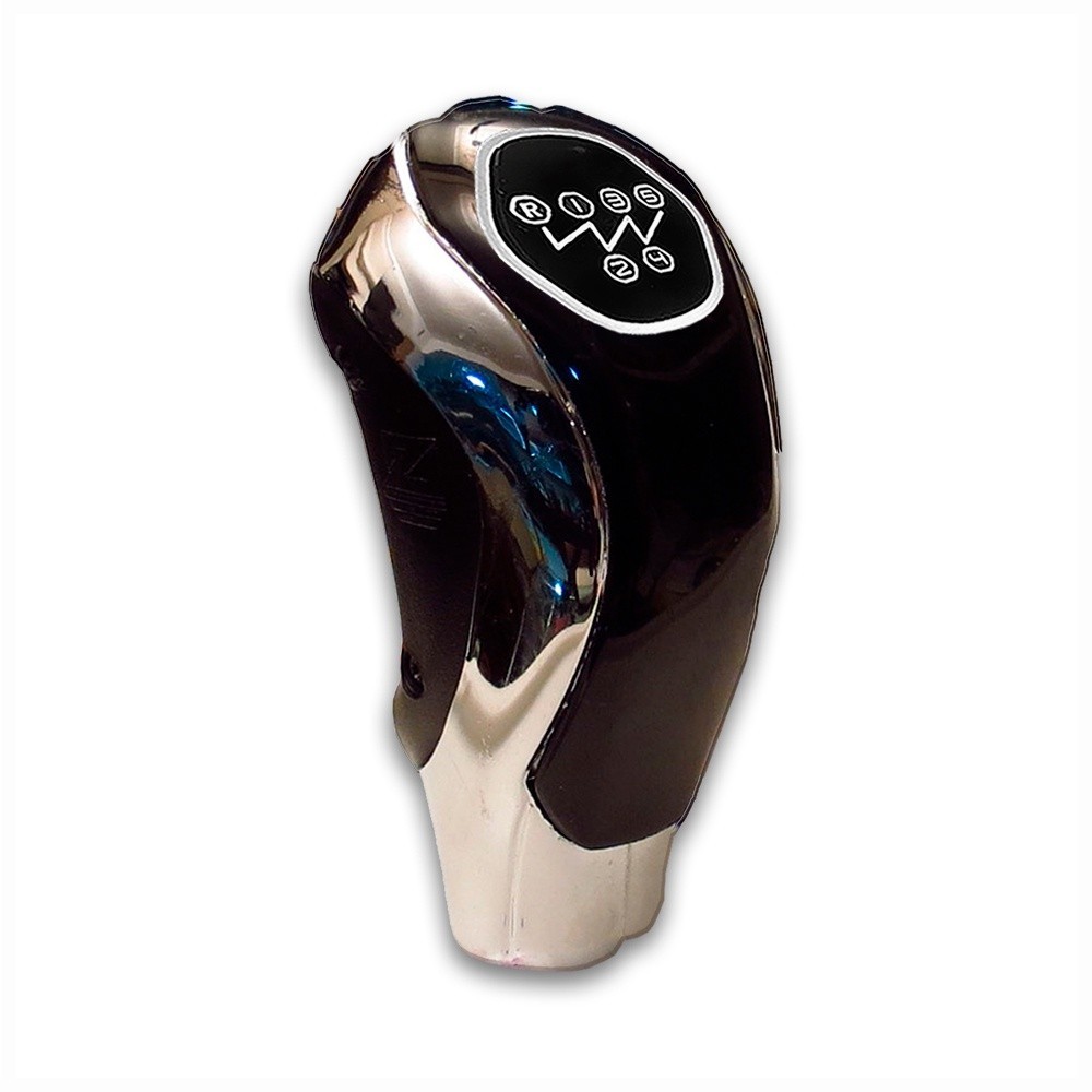 Manopla Bola Cambio Esportiva Preto Cromado 5 Marchas com Ré para Frente Kadman - Shekparts