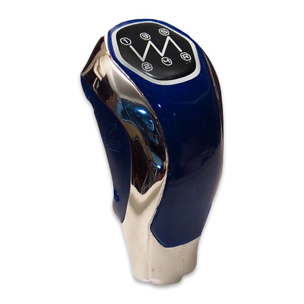 Bola Esportiva para Alavanca de Câmbio Azul com Cromado Rosqueada Marcação 5 Marchas para Carro em Oferta na Shopee