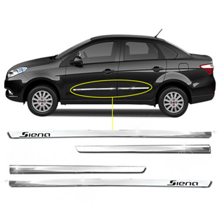 Aplique Friso Lateral Kit Cromado Slim Siena G4 2012 á 2020 4 Portas em Oferta na Shopee