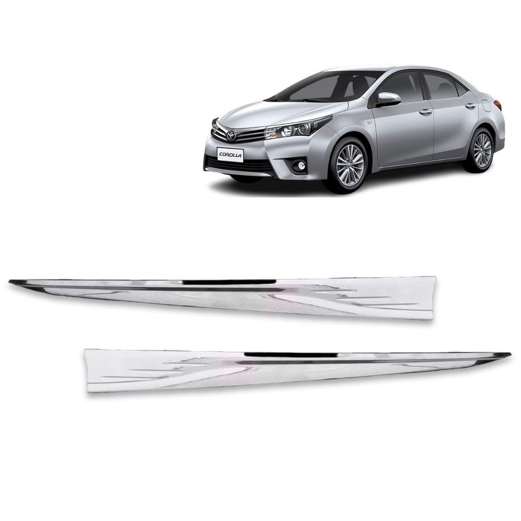 Aplique Friso Cromado Traseiro Universal Class 2 em Oferta na Shopee