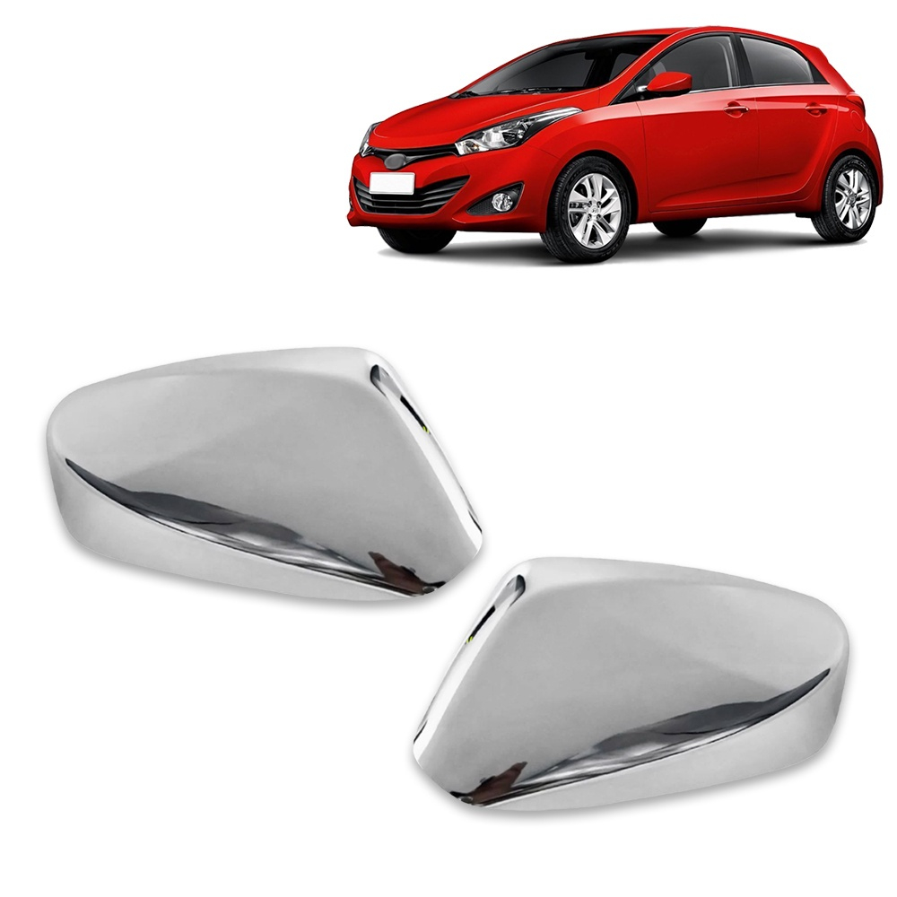 Kit 2 Apliques Cromados Cobre Capa Retrovisor Hyundai HB20 2013 2014 2015 2016 2017 2018 HB20S 2014 2015 Sem Pisca em Oferta na Shopee